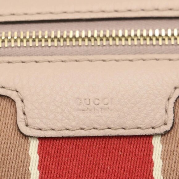 Gucci Web Boston Bag GG Canvas Medium 247205 525040 - Picture 16 of 16